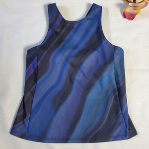 Athleta Blue And Black Tank Top, Small
